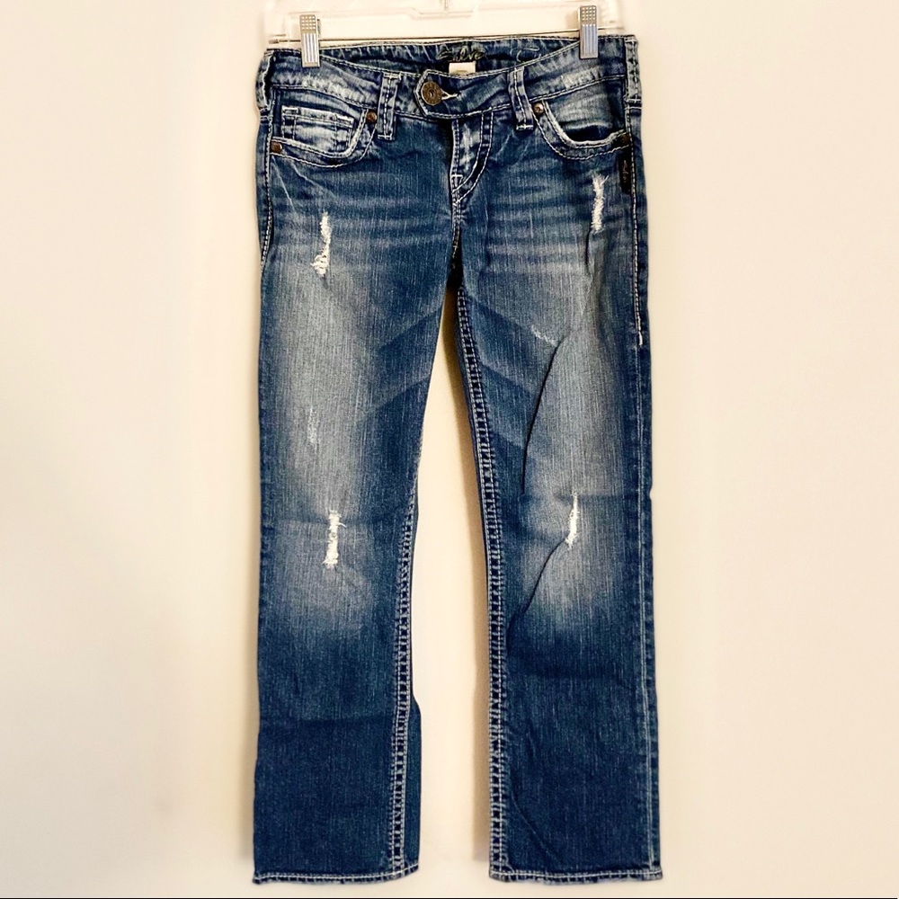 Silver Jeans Capri Tuesday Style Lightwash